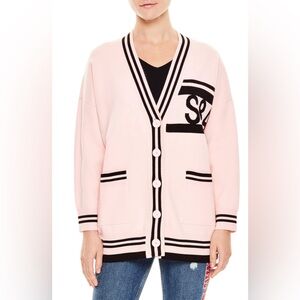 Sandro S84 Pink Oversized Cardigan